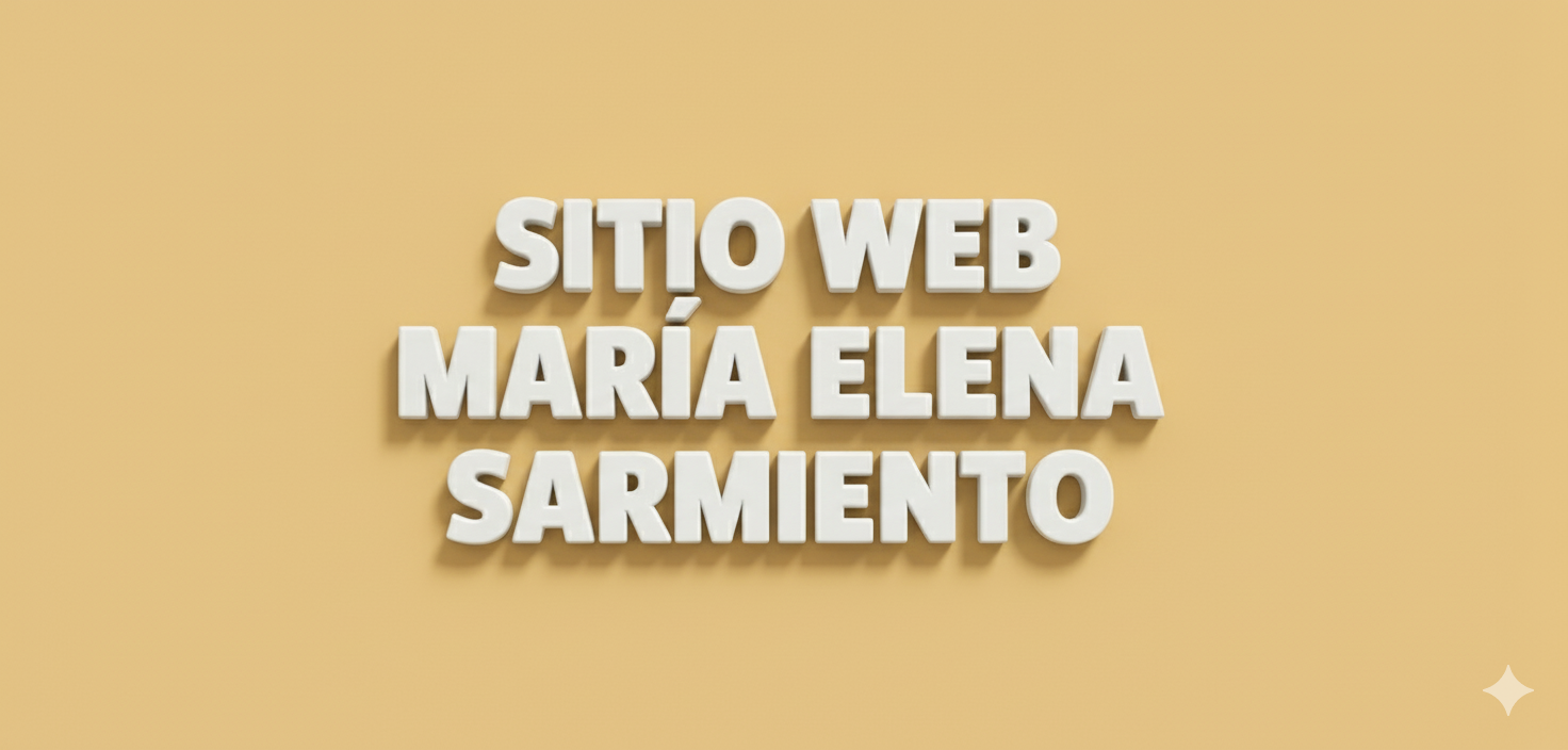 Web de María Elena Sarmiento